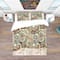 Designart 'Floral Pattern with Doodles & Cucumbers' Bohemian & Eclectic Bedding Set - Duvet Cover & Shams
